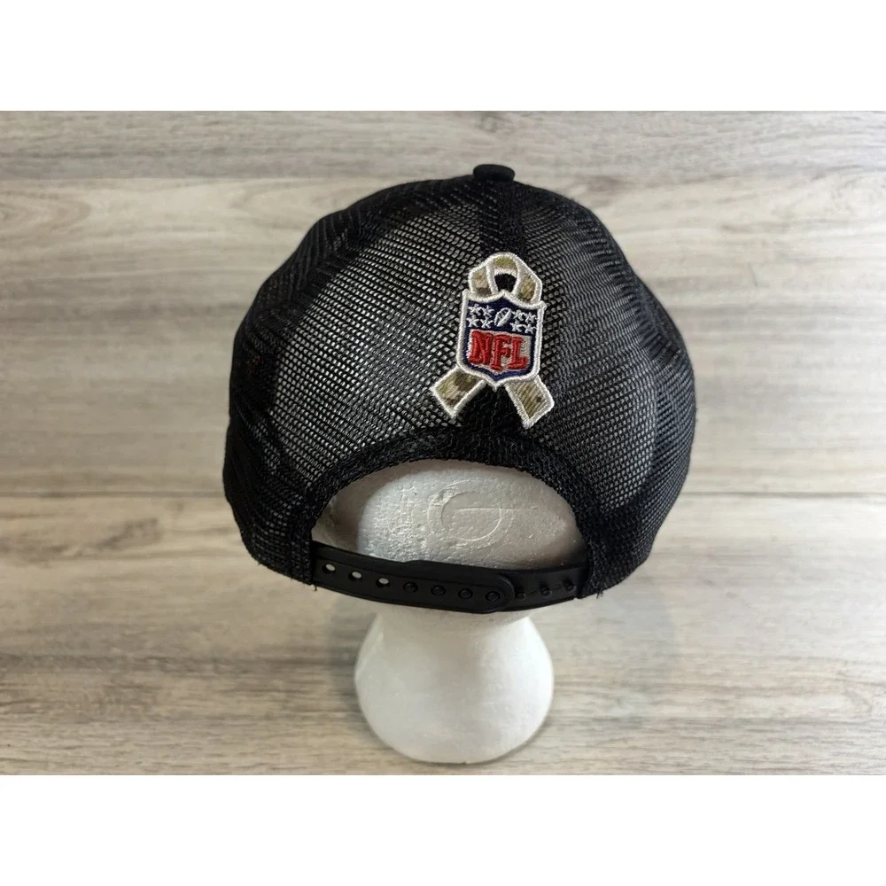 Kansas City Chiefs New Era 2021 Salute‎ To Service Trucker 9TWENTY Strapback Hat